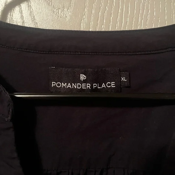 Tuckernuck Pomander Place Navy Cotton Kenzo Long Sleeve Dress - Picture 3 of 7